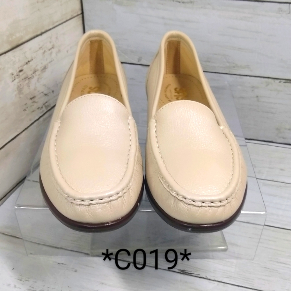 SAS 8N Women's Pearl White Tripad Comfort Leather SlipOn Loafers - Picture 6 of 6